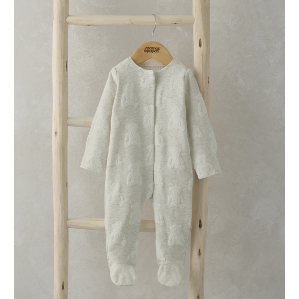 Mamas & Papas Гащеризон - Teddy Bear Textured Mamas & Papas Гащеризон - Teddy Bear Textured