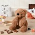 Widdop Softies Плюшена играчка тъмно кафяво мече в кутия 35см - Hampton
