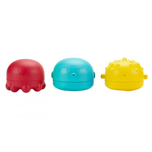 Ubbi Комплект 3 броя играчки за баня за пръскане с вода Ubbi Комплект 3 броя играчки за баня за пръскане с вода