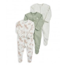 Mamas & Papas Комплект 3 броя гащеризони Sleepsuits