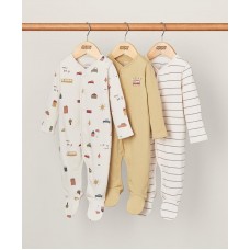 Mamas & Papas Комплект 3 броя гащеризони Sleepsuits