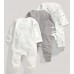 Mamas & Papas Комплект 3 броя гащеризони с отпечатъци Murphy All-in-Ones