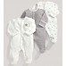 Mamas & Papas Комплект 3 броя гащеризони с отпечатъци Murphy All-in-Ones
