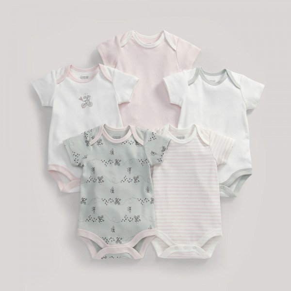 Mamas & Papas Бебешки комплект бодита 5 броя Mamas & Papas Бебешки комплект бодита 5 броя