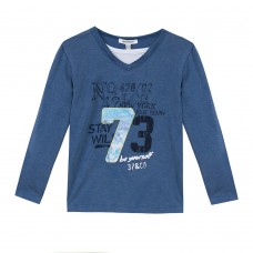 3 Pommes Блуза с дълъг ръкав BLUE DENIM