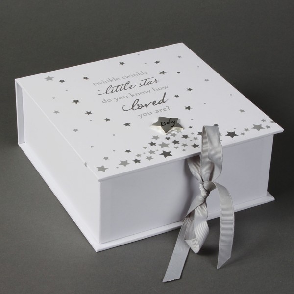 Widdop Twinkle Кутия за спомени с посребрена декорация Widdop Twinkle Кутия за спомени с посребрена декорация